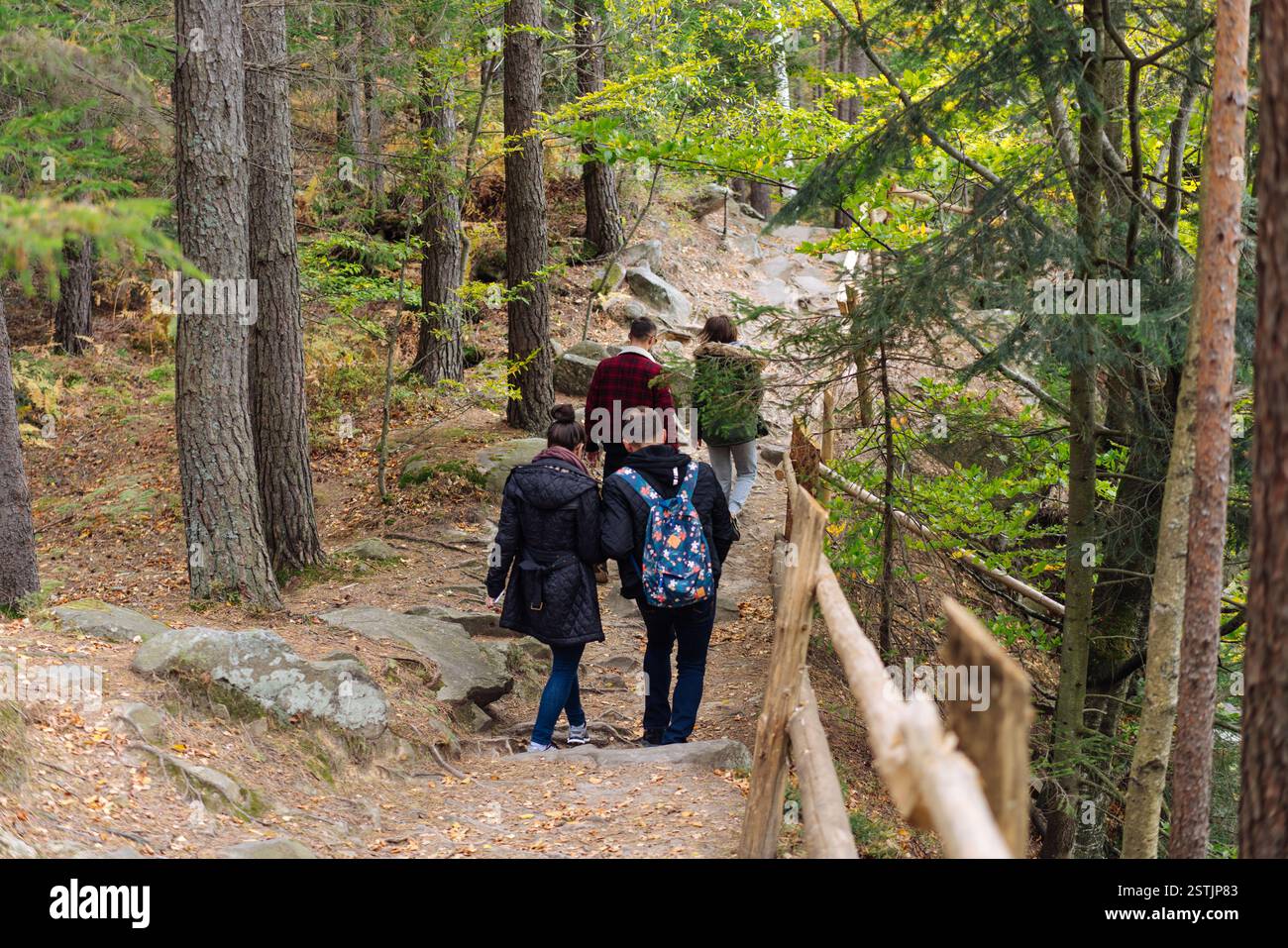 Walking together nature trail hi-res stock photography and images - Alamy