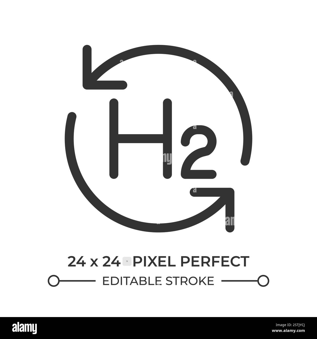 Hydrogen recycling line ui icon Stock Vector Image & Art - Alamy