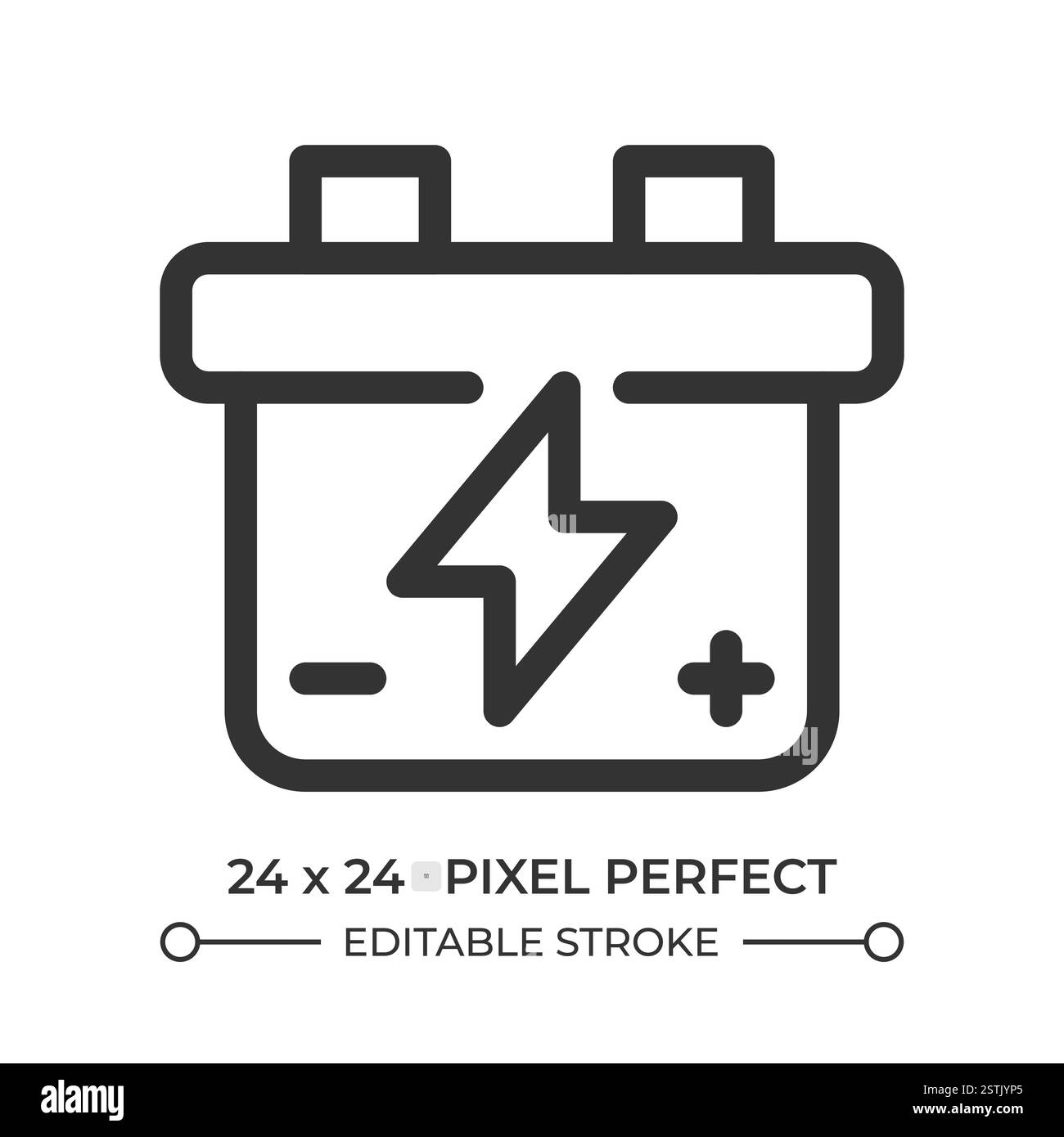 Car battery icon web Black and White Stock Photos & Images - Alamy