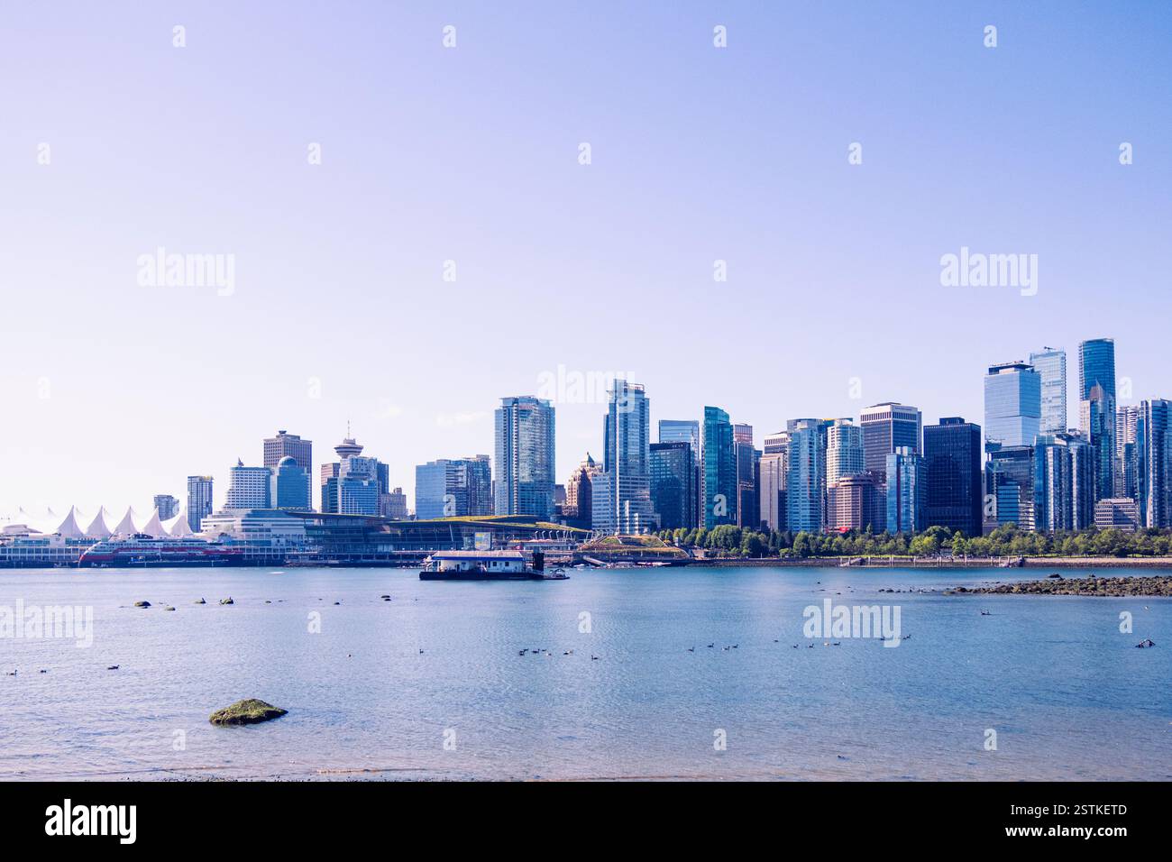 Downtown skyscrapers seen across Burrard Inlet Stock Photo - Alamy