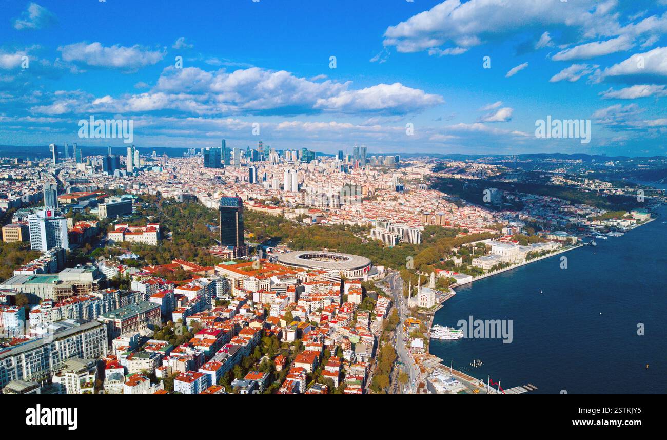 Istanbul and Bosphorus from a bird's eye view Stock Photo - Alamy