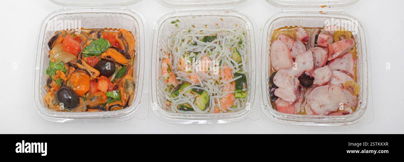 Seafood Takeaway Stock Photo