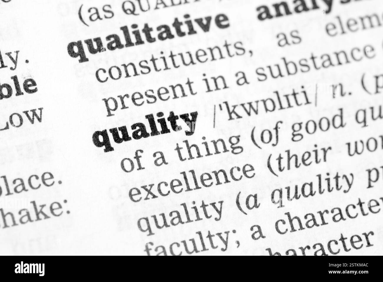 QUALITY DEFINITION DICTIONARY visual data 6