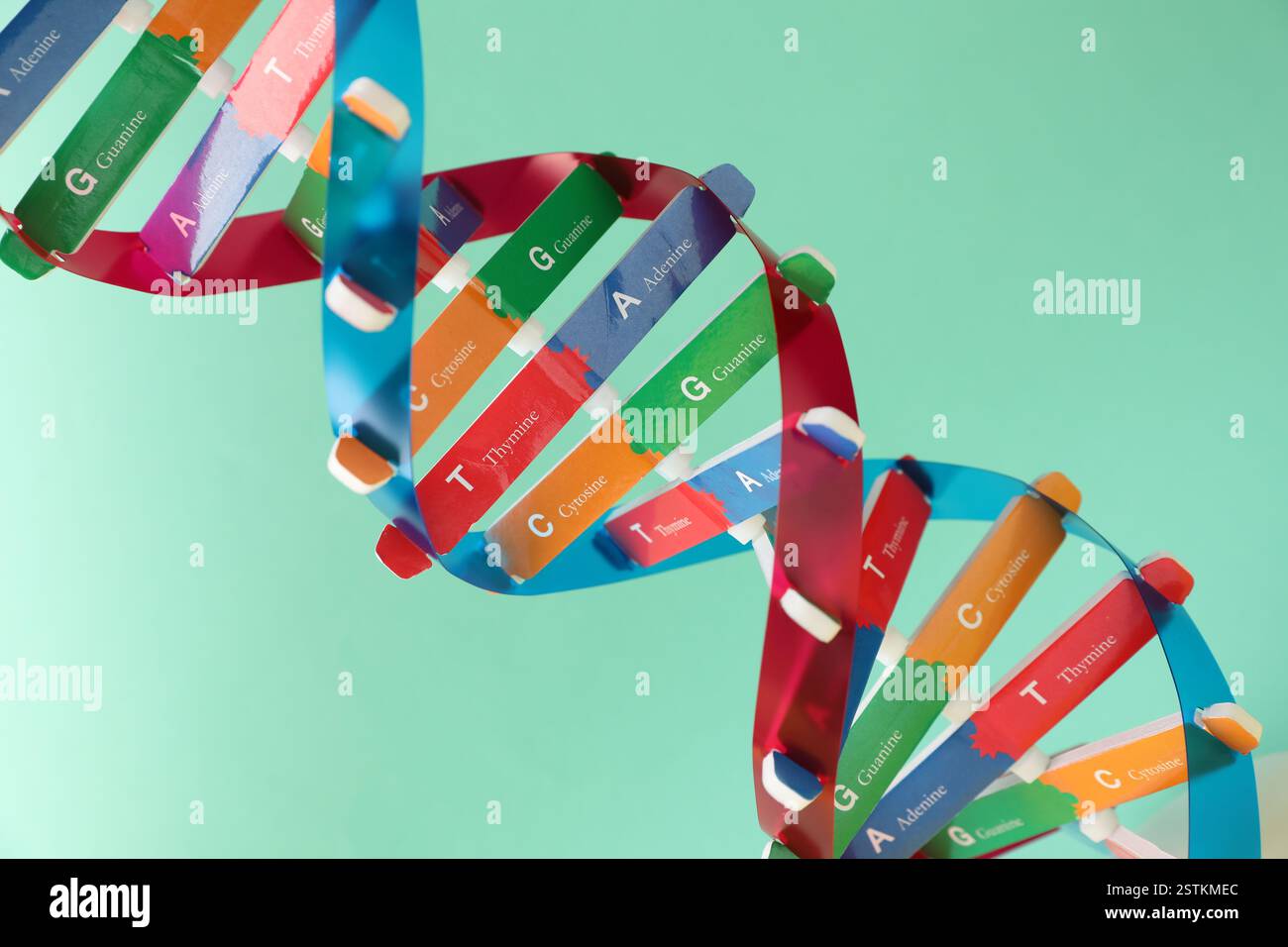 Turquoise Element Model Dna helix turquoise technology hi-res stock photography and images - Alamy