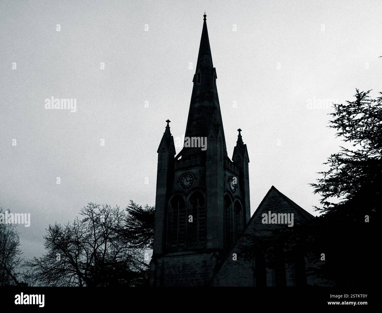 Wycliffe College, Wycliffe College Chapel Spire, Stonehouse, Gloucestershire, England, UK, GB. Stock Photo