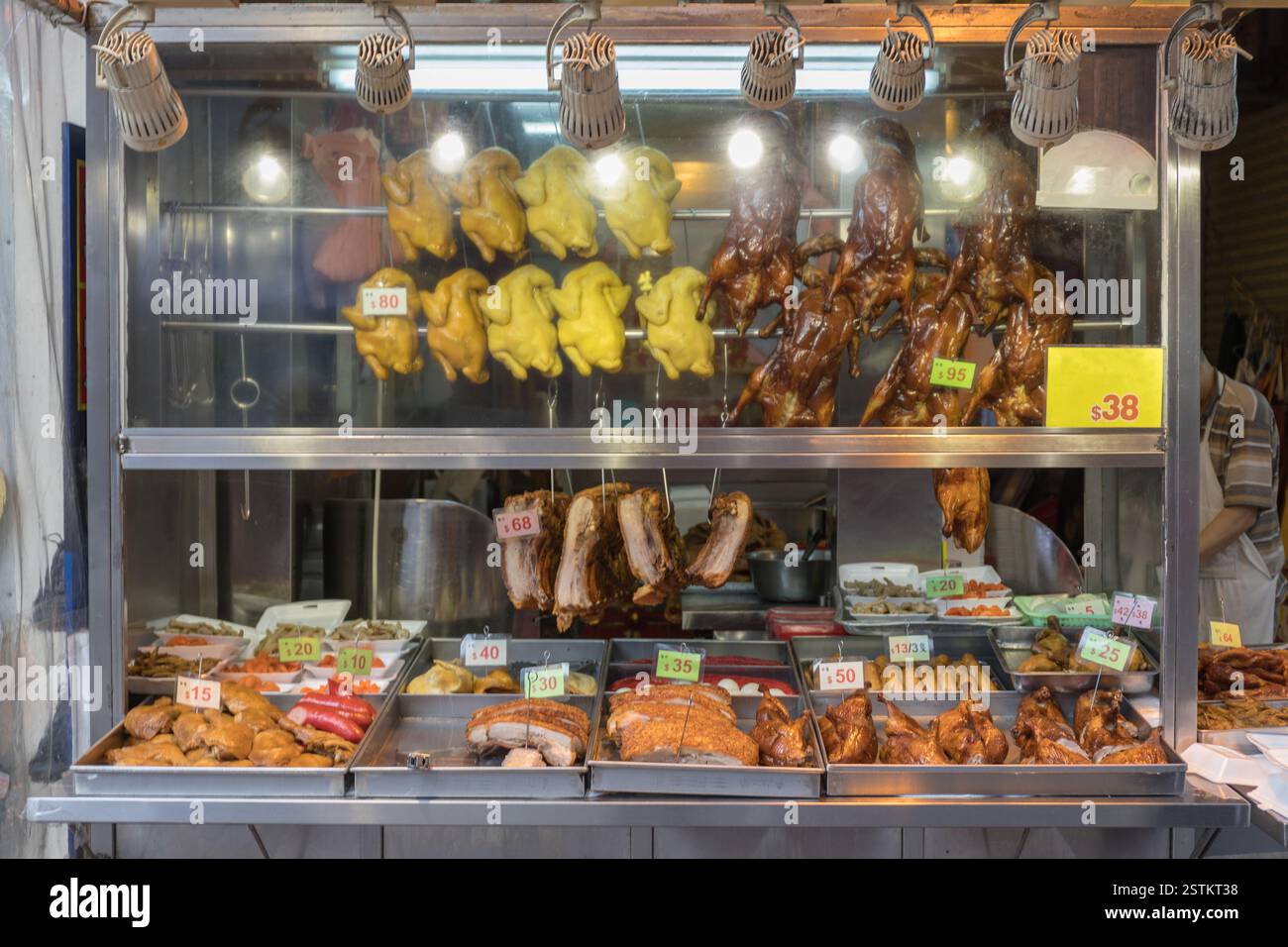 Roasted Ducks Stock Photo
