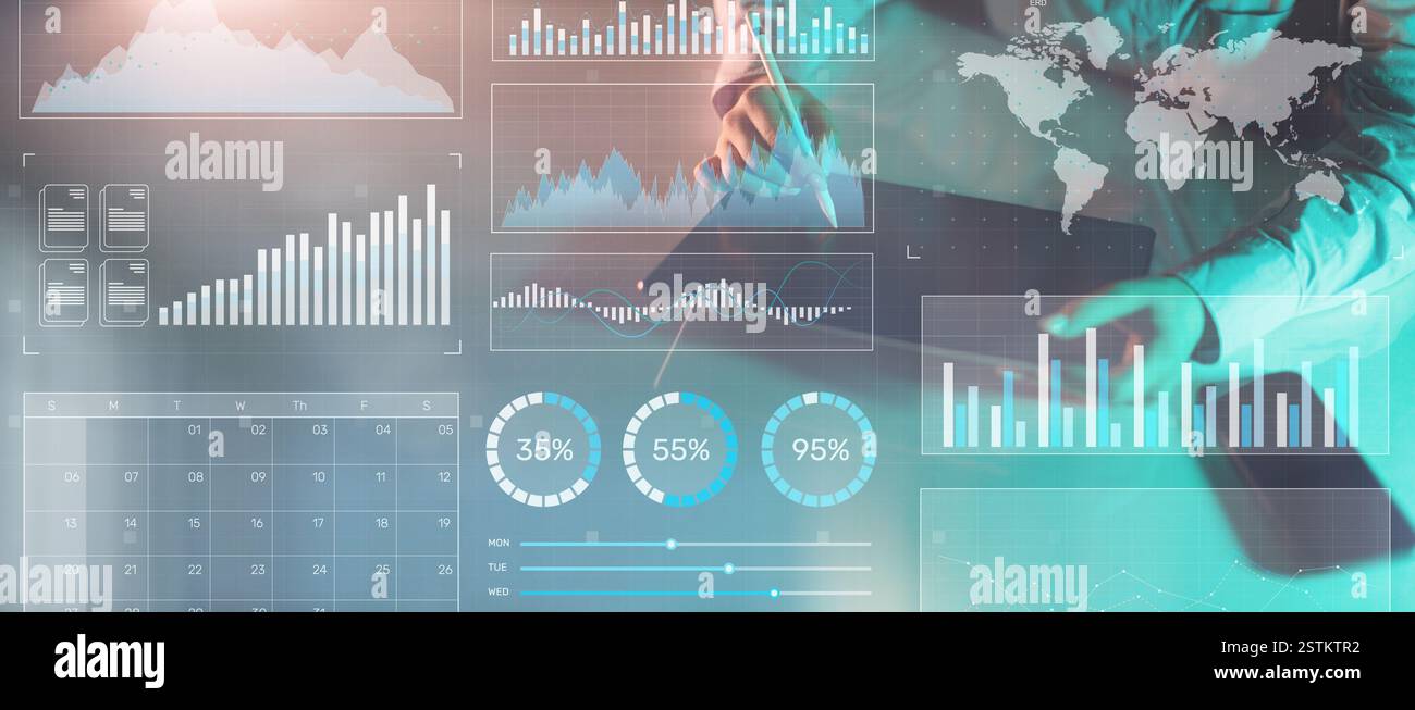Data Analytics and Business Performance Metrics Visualization Stock ...