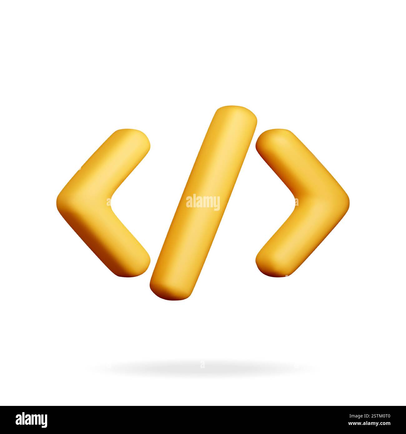 3d code icon isolated on white Stock Vector