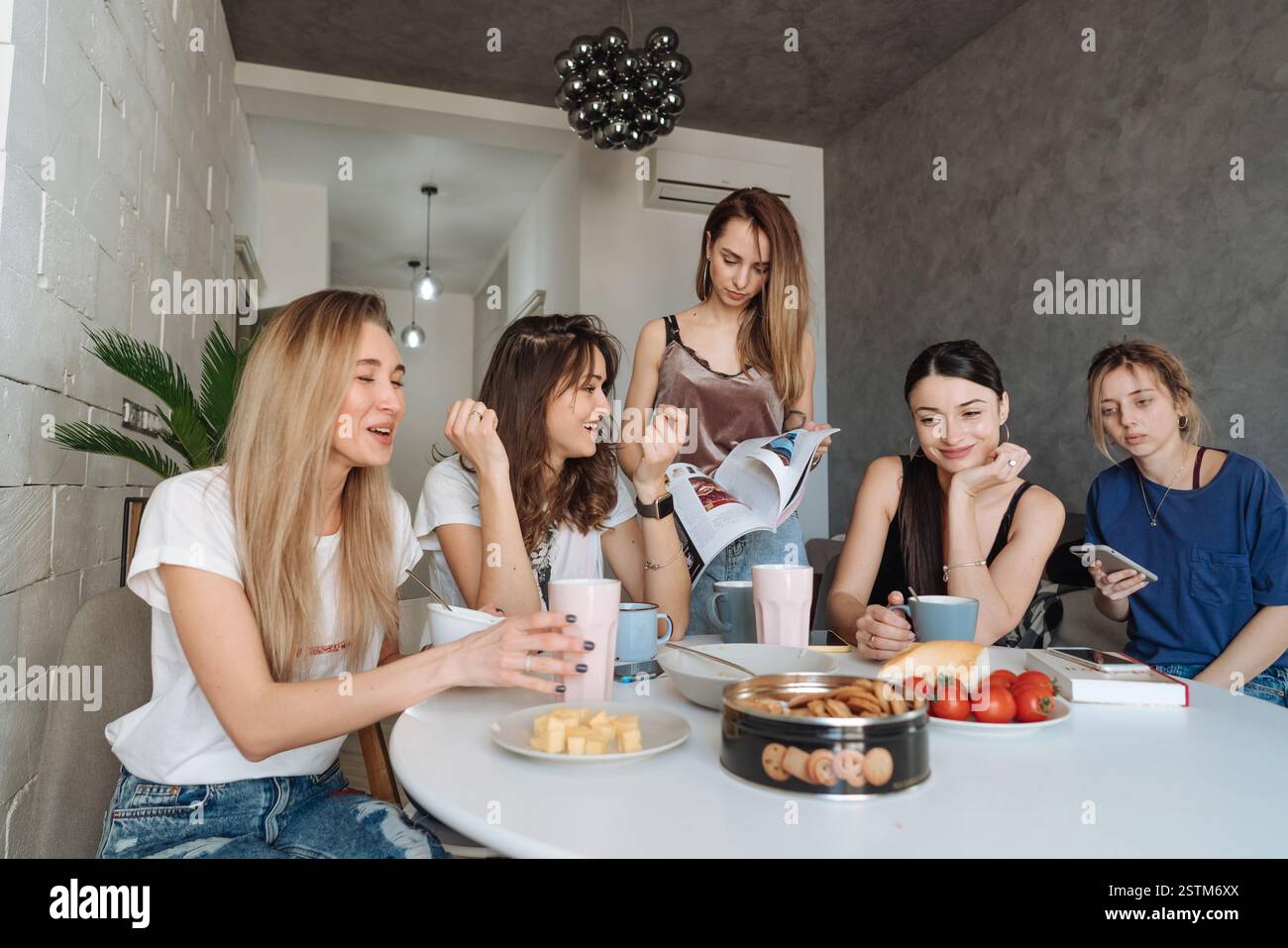 Women group together making hi-res stock photography and images - Alamy