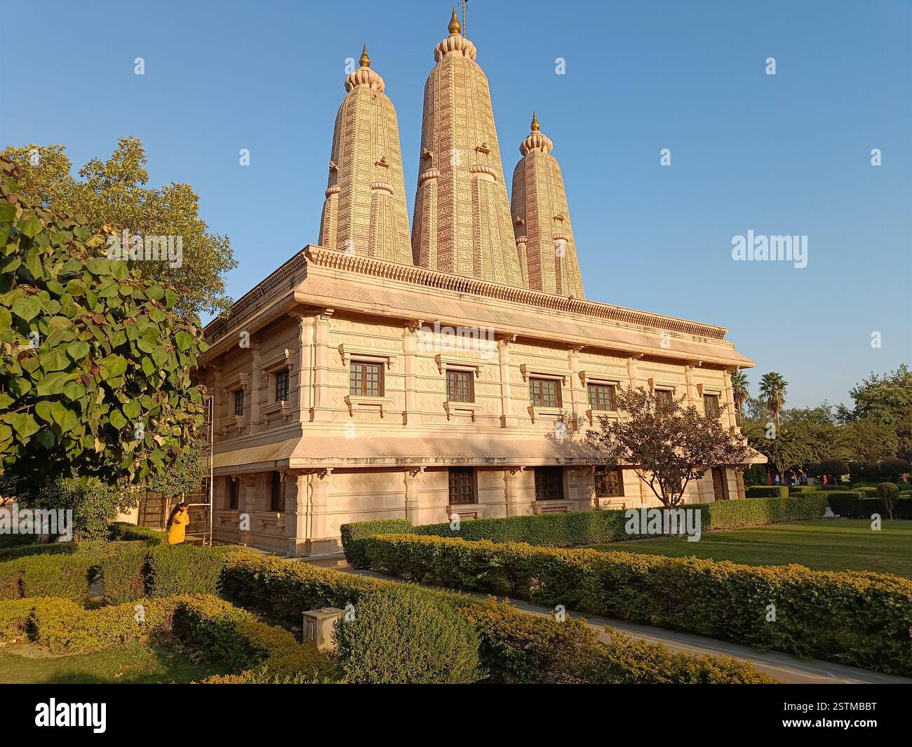 Siddhi Dham, also known as Sudhanshu Ashram, is a prominent meditation and spiritual center located in Bithoor Kanpur. - Smartphone Captured Stock Image