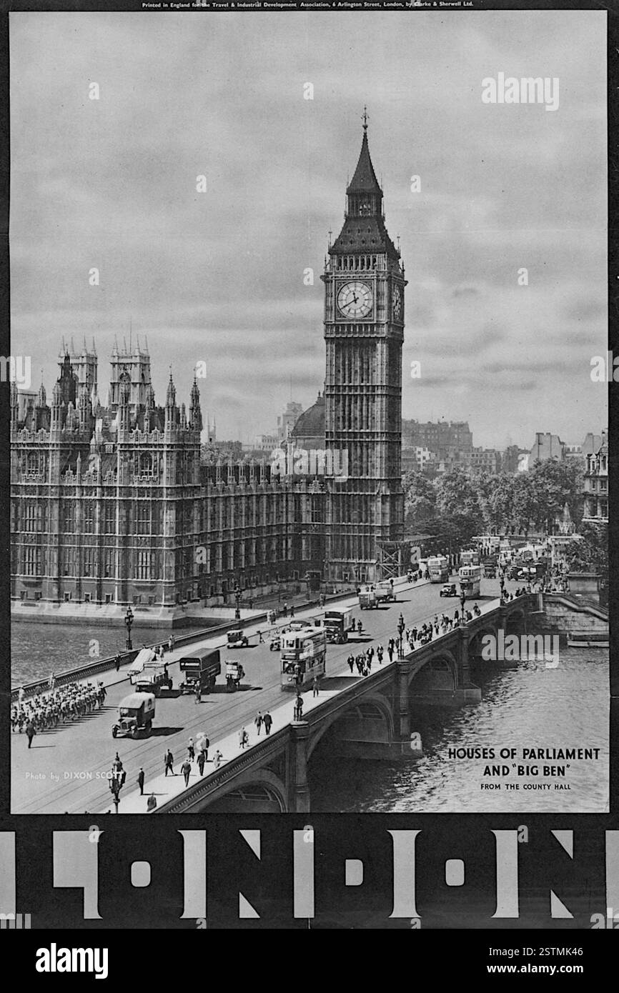 Big ben artwork Black and White Stock Photos & Images - Alamy