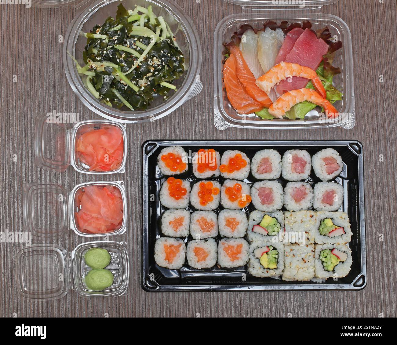 Japanese Cuisine Takeaway Stock Photo