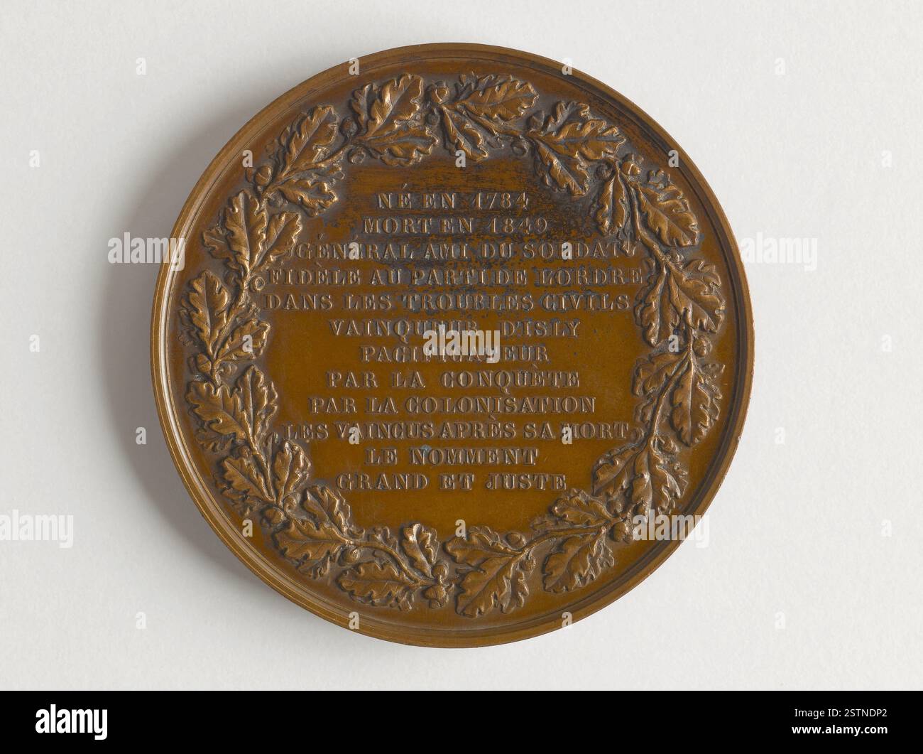 Bust Inscription Rambert Dumarest, a French medal engraver, designed this medal ...