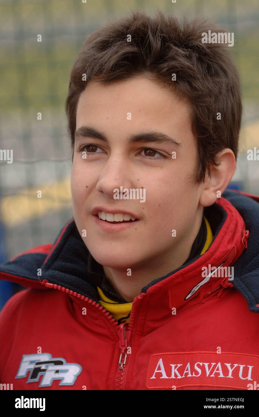 Spanish racing driver Albert Costa seen here in his early karting ...