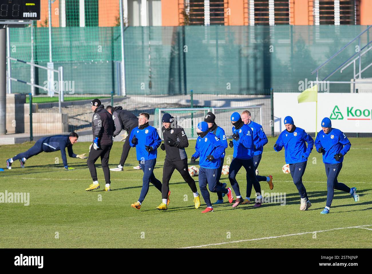 Pilsen, Czech Republic. 19th Feb, 2025. Plzen players attend a training ...