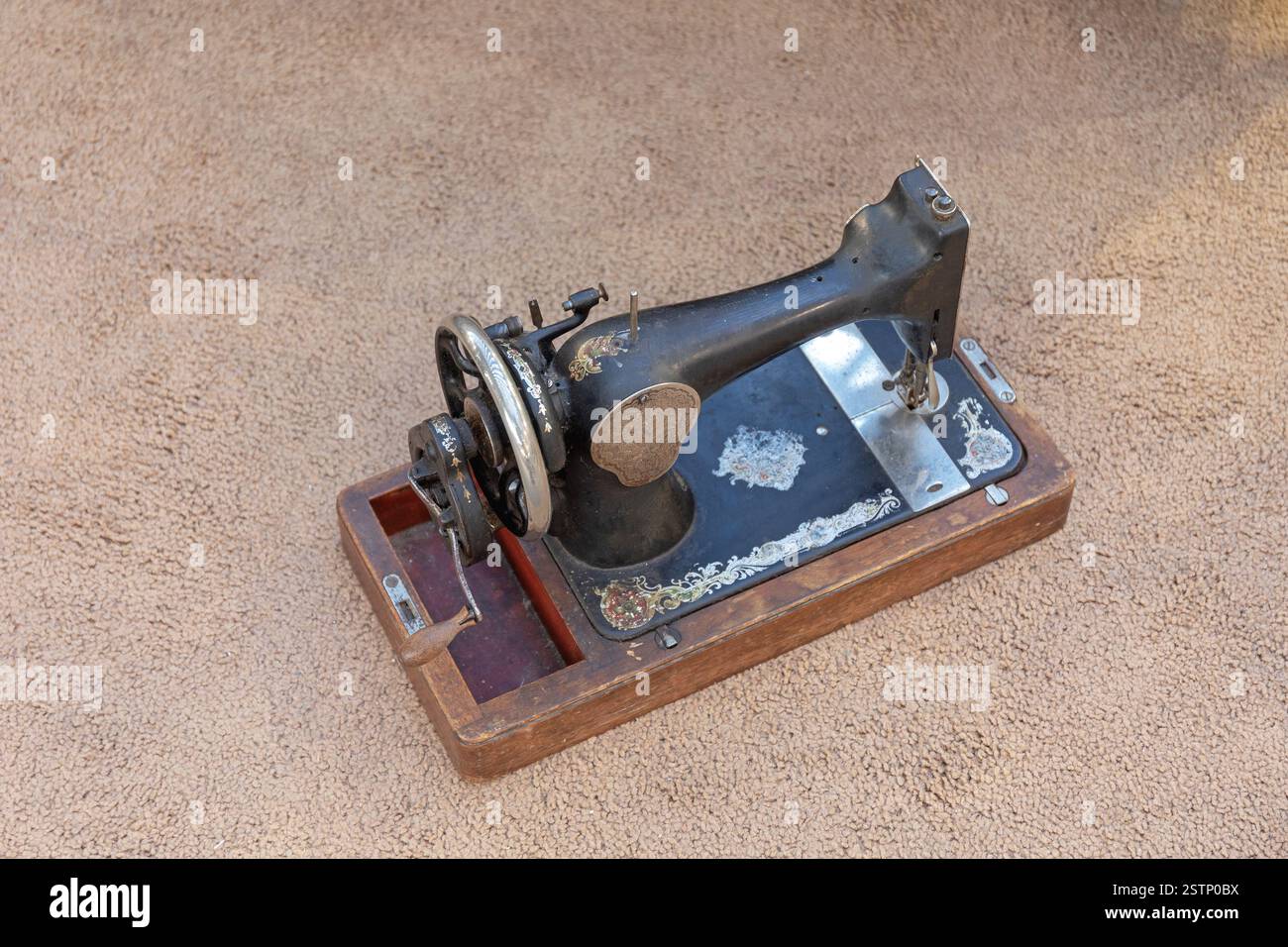 Vintage Sewing Machine Stock Photo