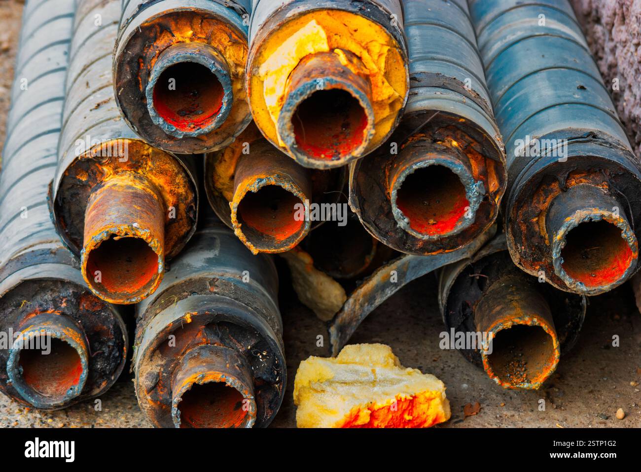Rusty pipes left in hi-res stock photography and images - Alamy