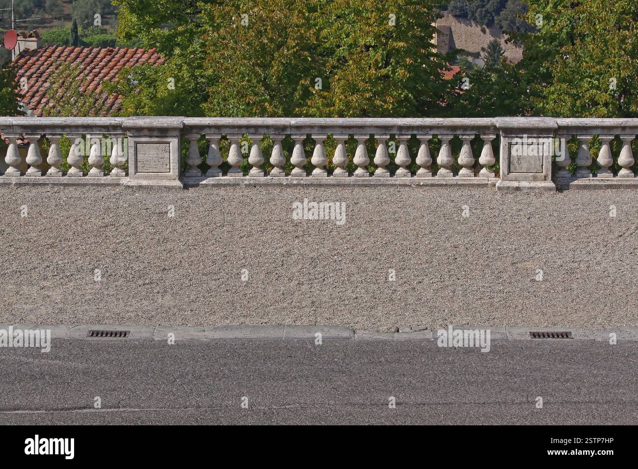 Stone Fence Stock Photo