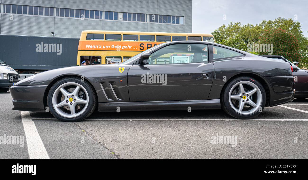 Grand tourer car Ferrari 575M Maranello. Stock Photo