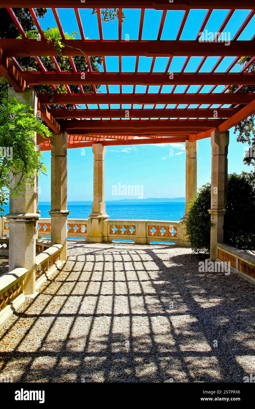 Seaside promenade Stock Photo