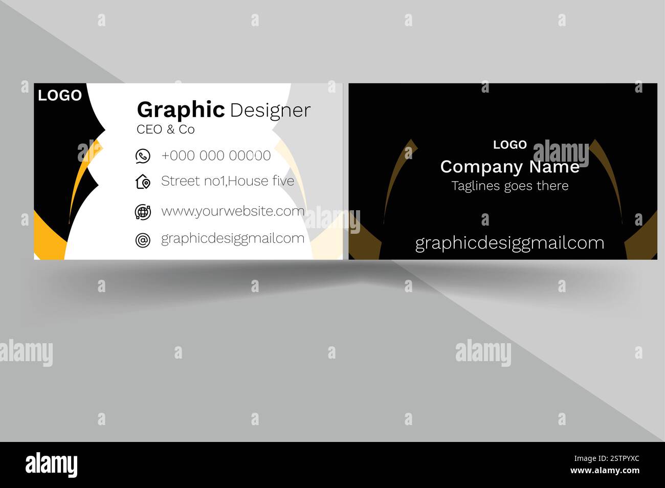 Business card design Stock Vector