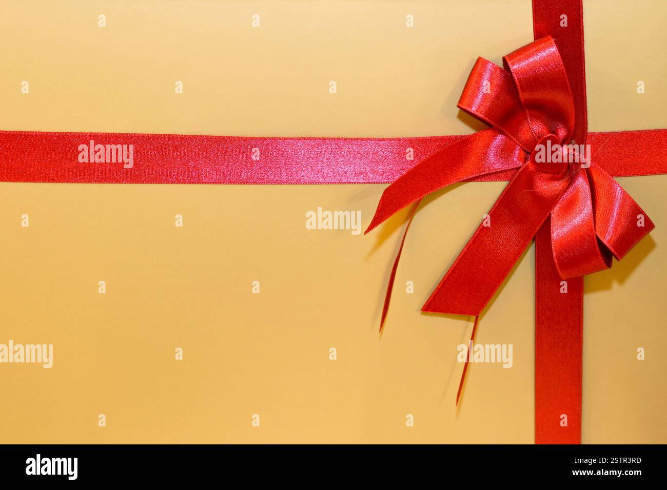 Golden gift Stock Photo