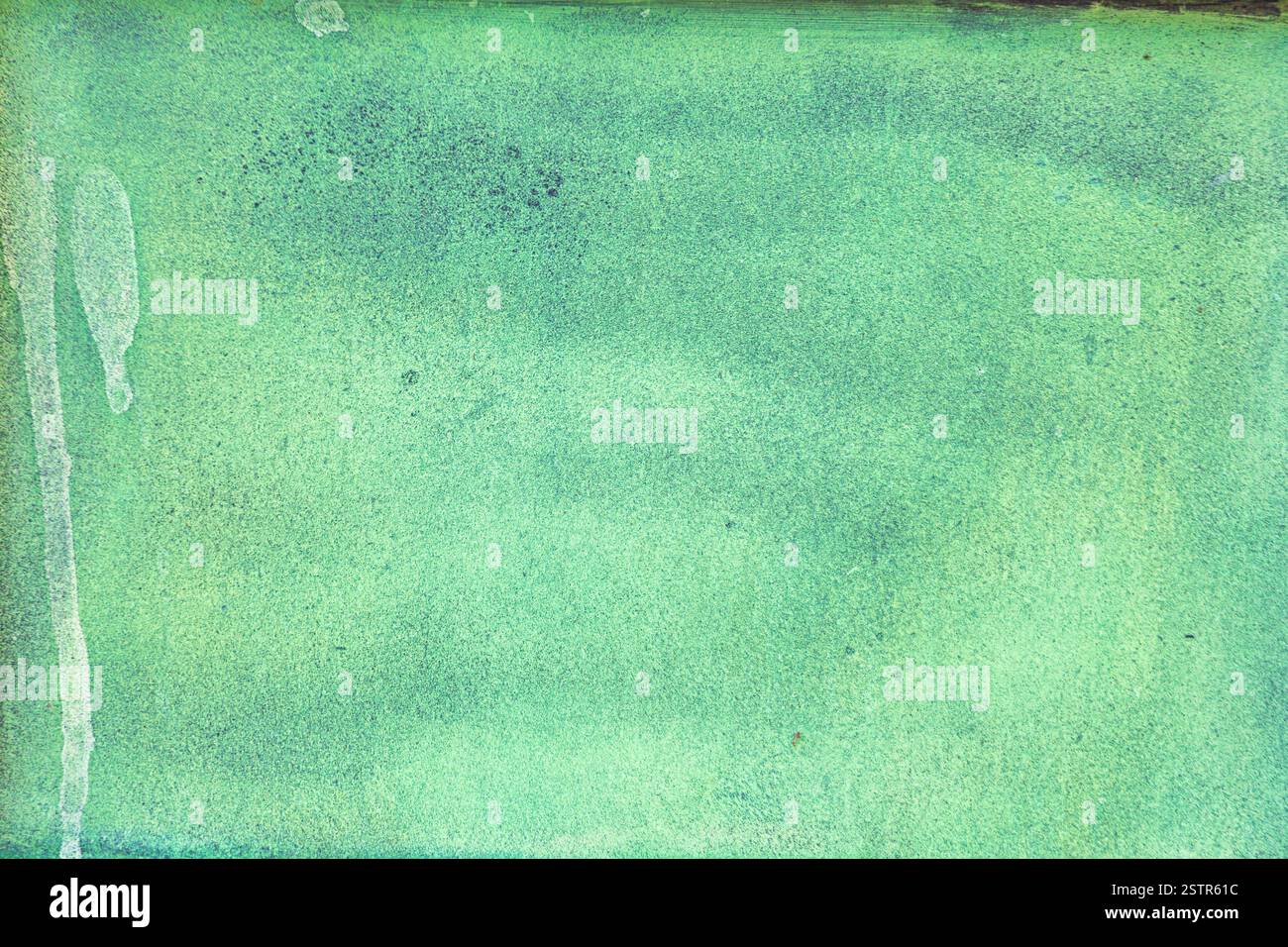 Painted Green Wall Stock Photo