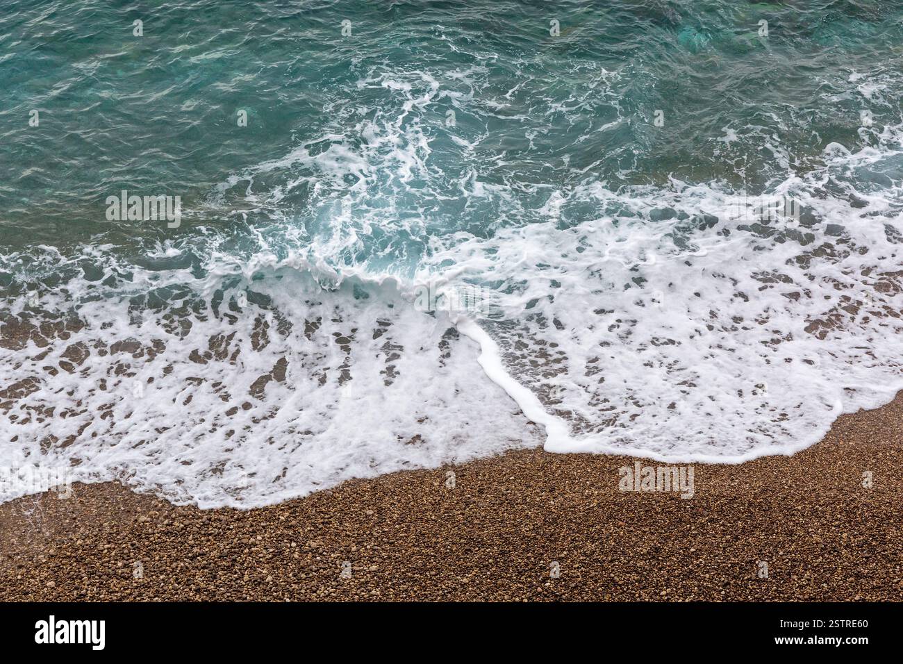 Gravel Beach Sea Stock Photo