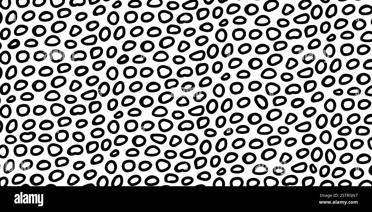 Hand-drawn abstract brush rings background Stock Vector