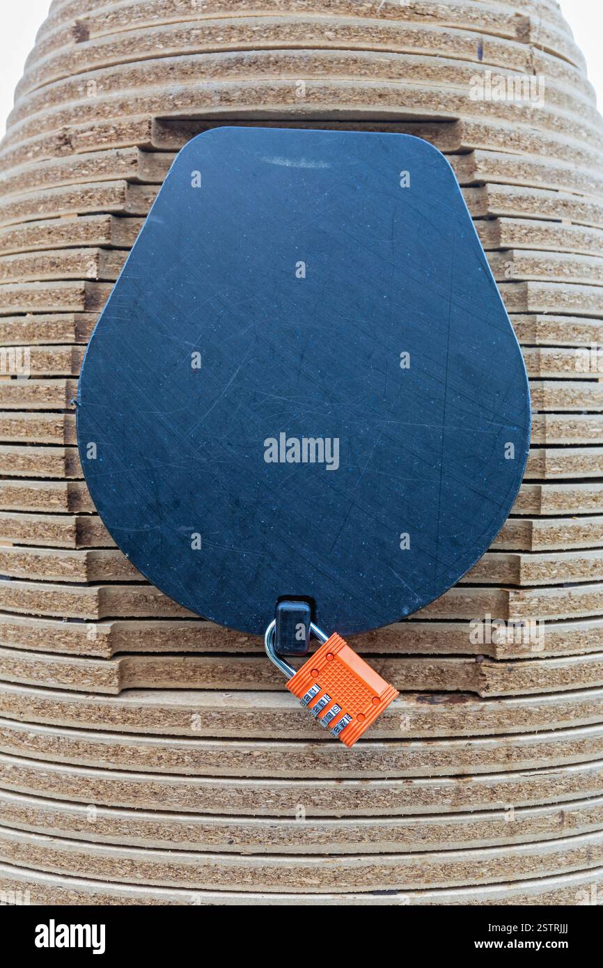 Combination Padlock Stock Photo