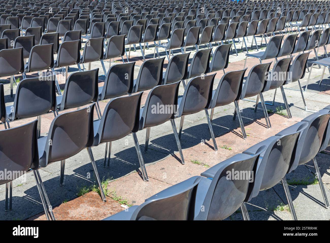 Rows Audience Chairs Stock Photo