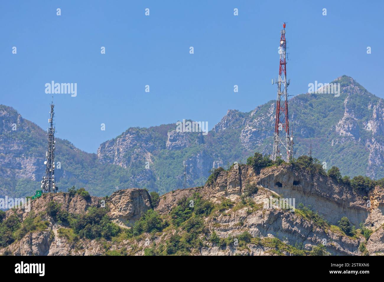 Two tall cell towers hi-res stock photography and images - Alamy