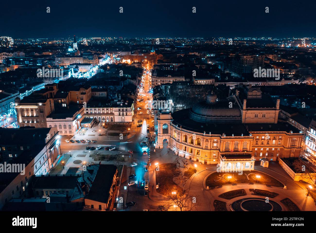 Odessa ukraine opera theater drone hi-res stock photography and images