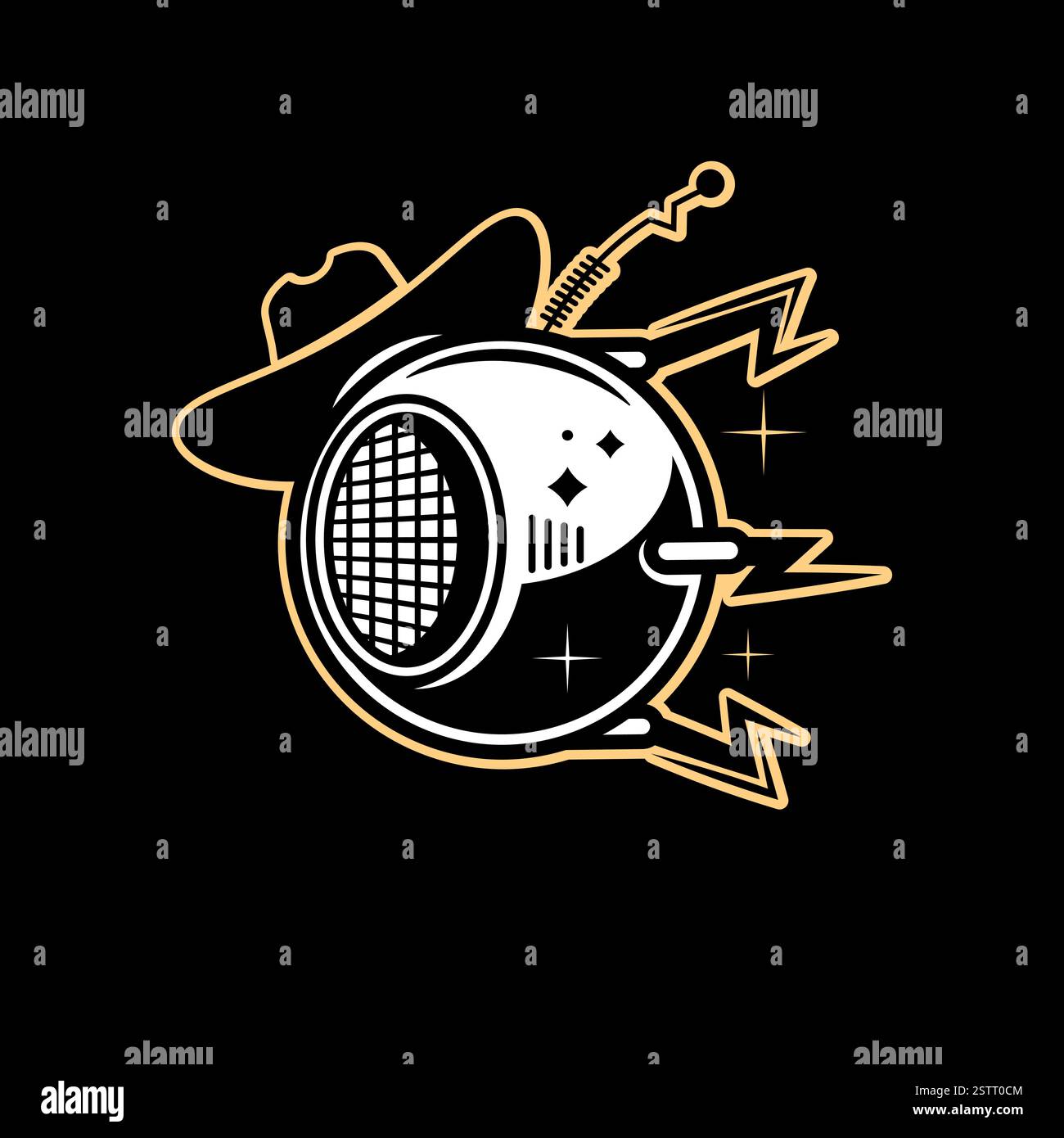 Satellite logo template. complex logo style. Vector illustrator eps.10 Stock Vector