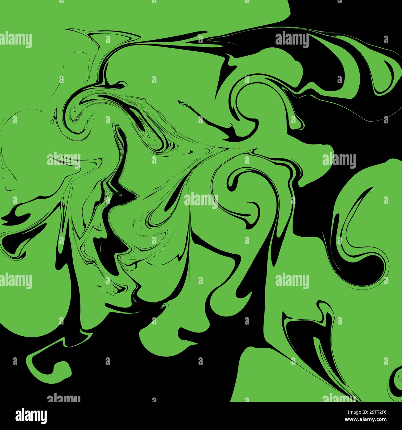 Bright acid background with green and black colors. Marble futuristic ...
