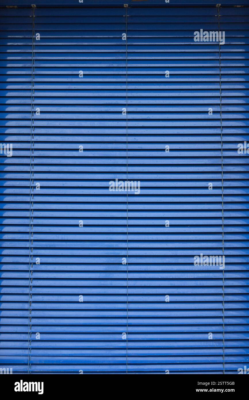 Blinds Blue Background Stock Photo
