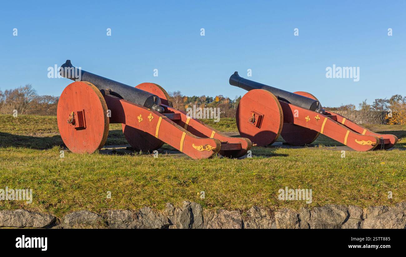 Two Cannons Stock Photo