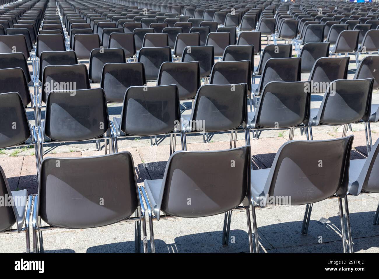 Audience Chairs Event Stock Photo