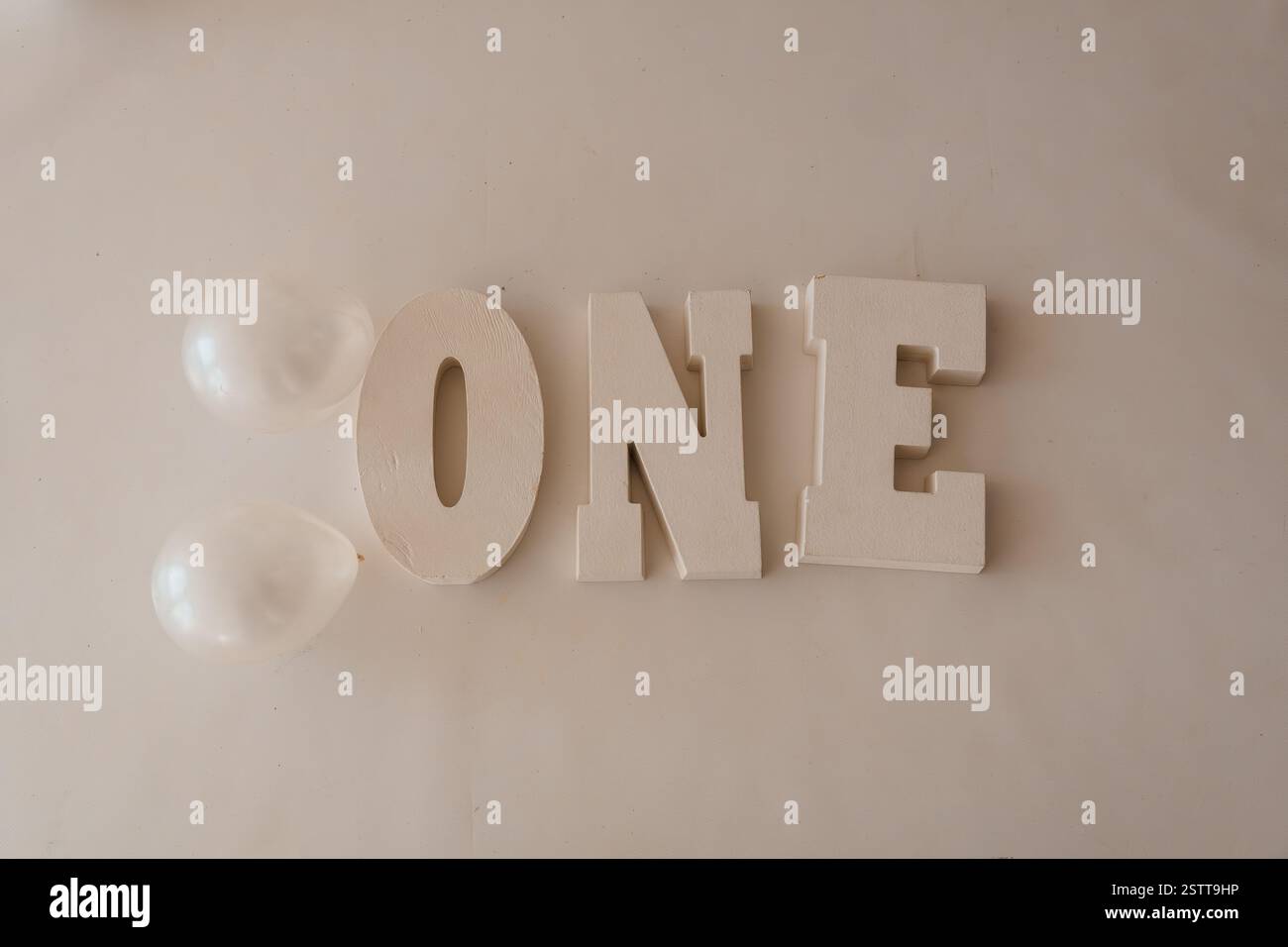 Creative Arrangement of White Letters Spelling 