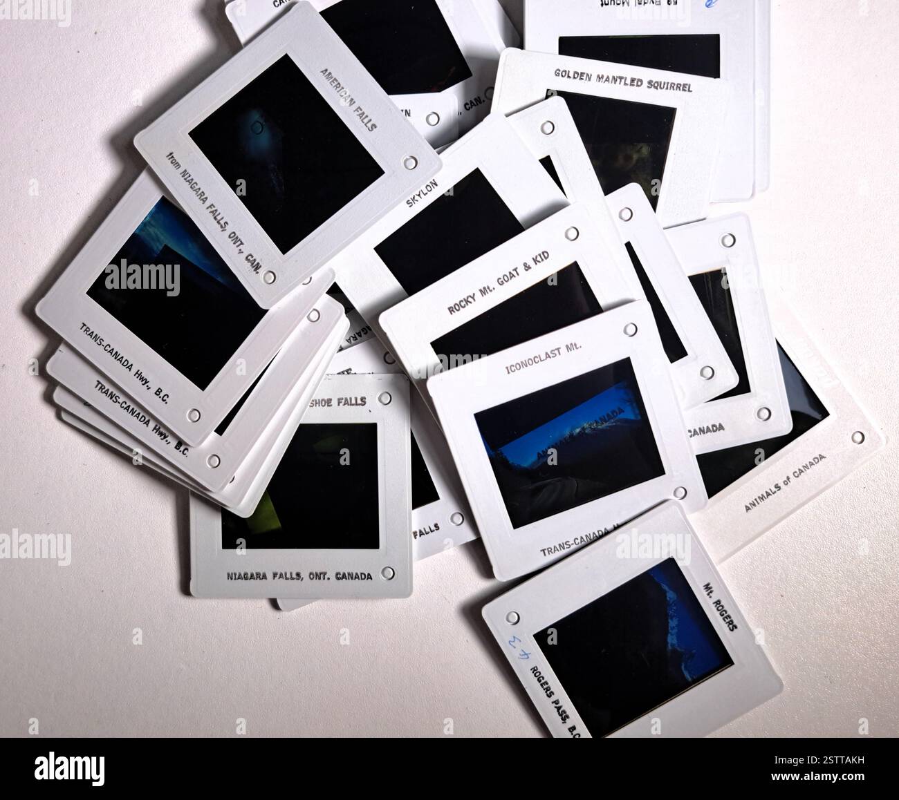 Vintage photography colour presentation slides Stock Photo - Alamy