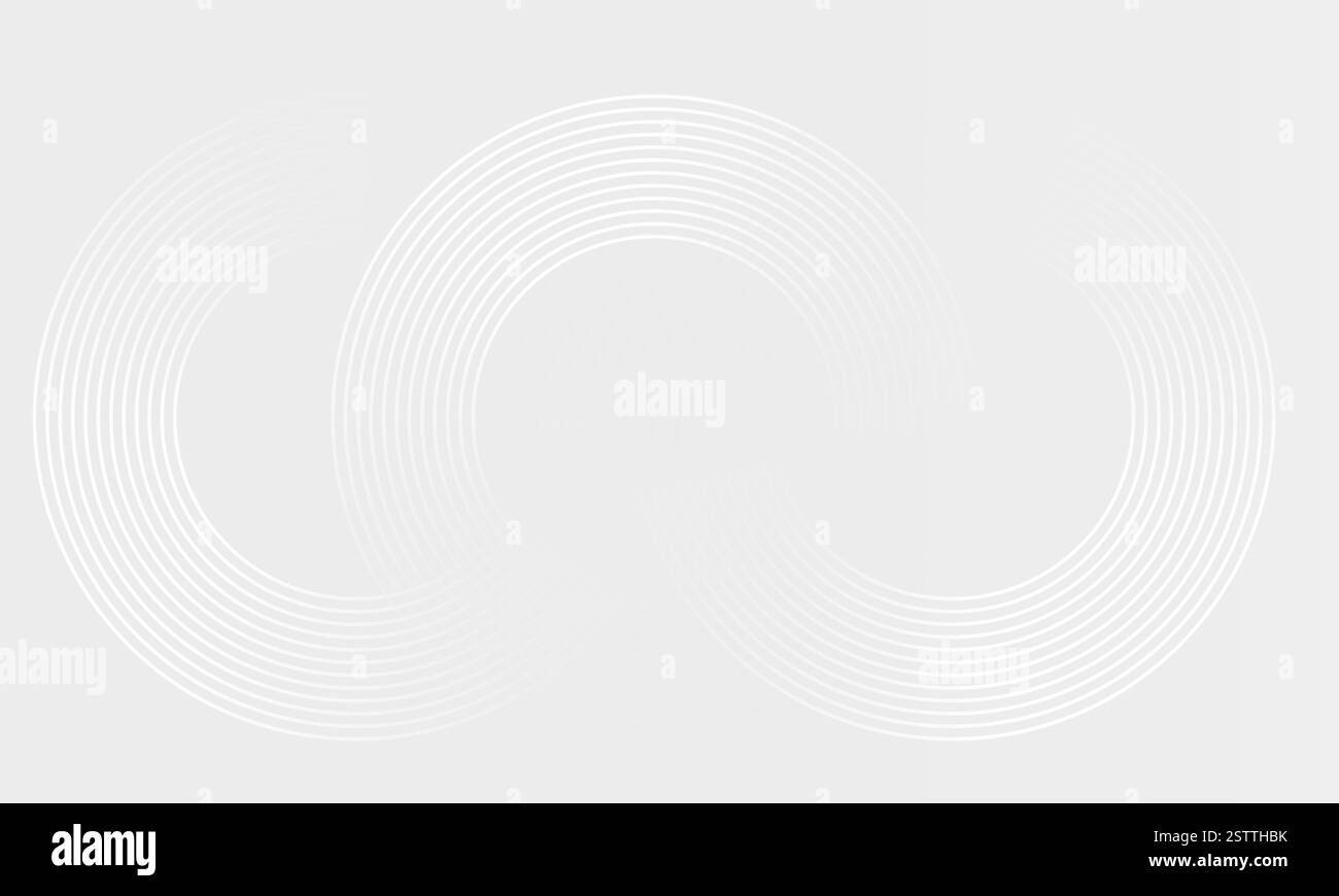 Circular Line Pattern Background Gray background with abstract white glowing geometric lines. Circle ...