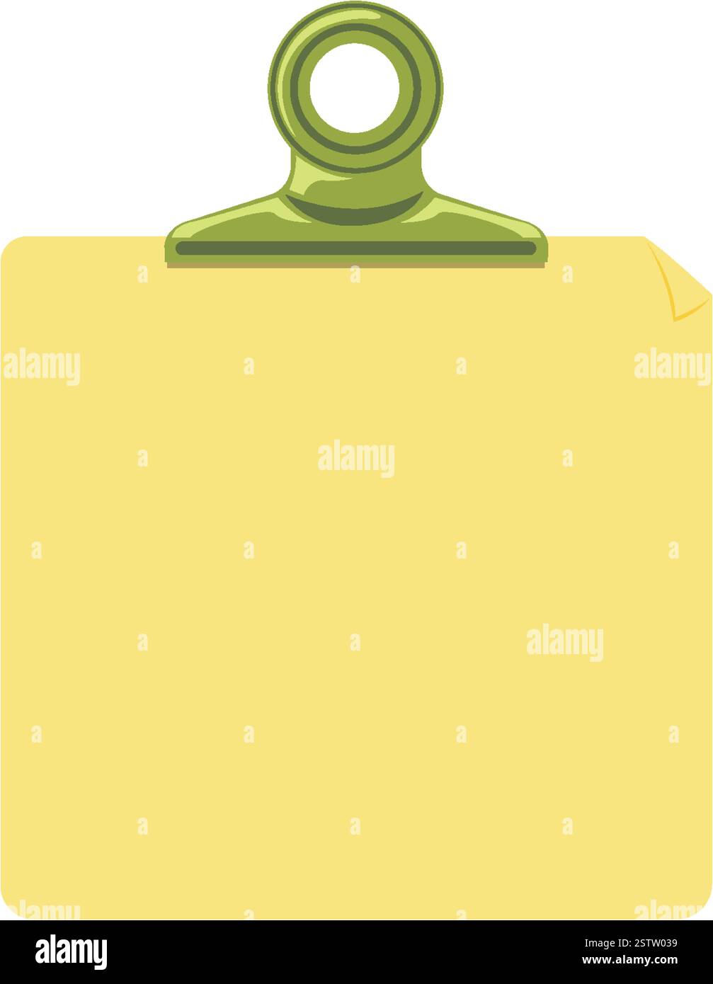 Illustration of a clipboard holding blank paper Stock Vector Image ...