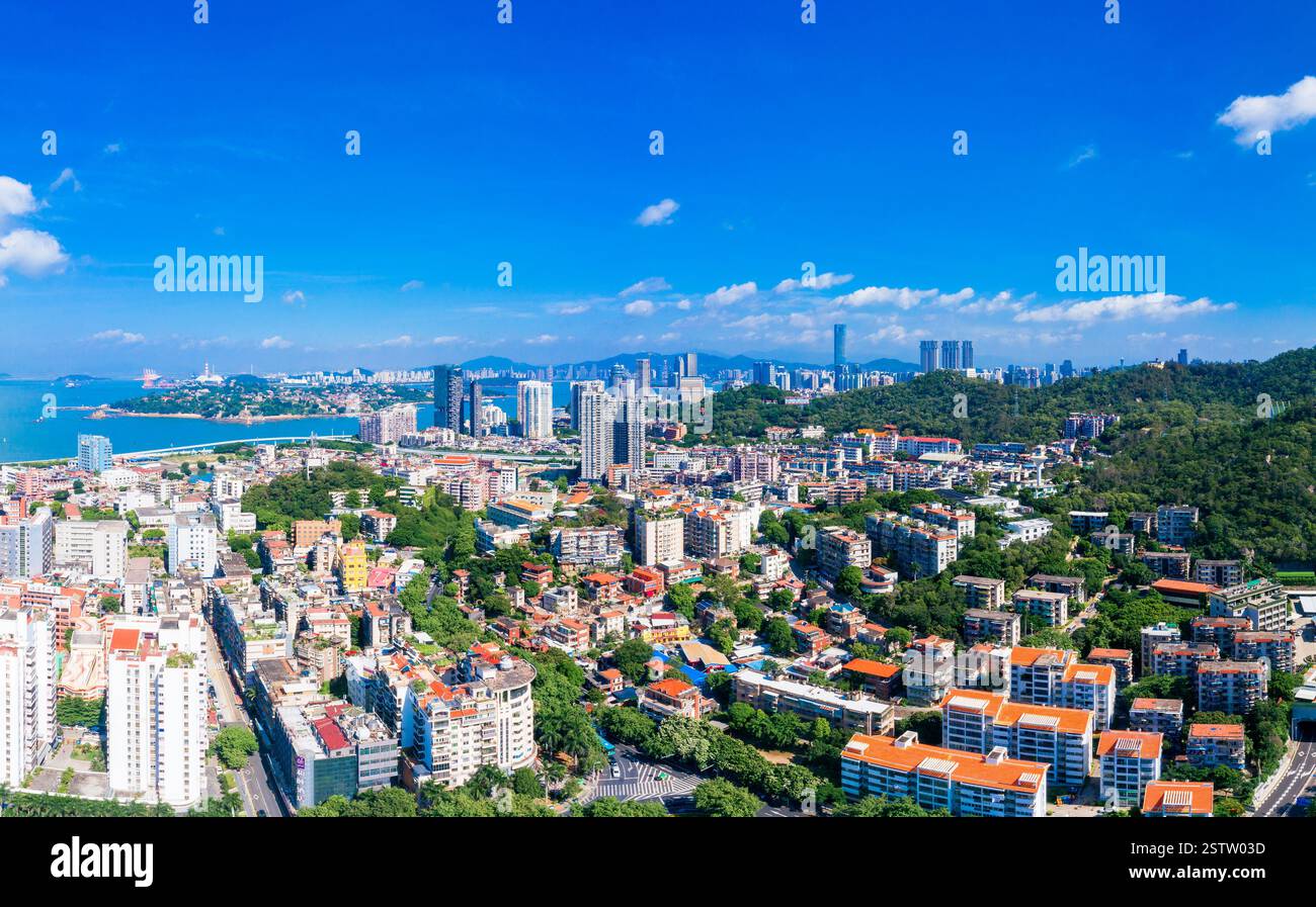Coastal Scenery of Xiamen City, Fujian Province, China Stock Photo