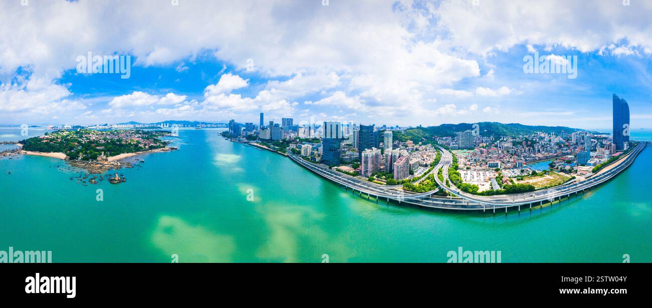 Coastal Scenery of Xiamen City, Fujian Province, China Stock Photo
