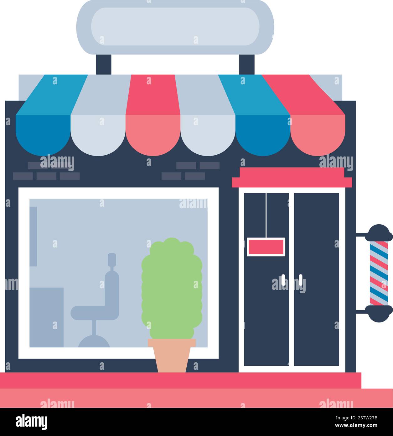 Local barber shop with awning icon Stock Vector Image & Art - Alamy