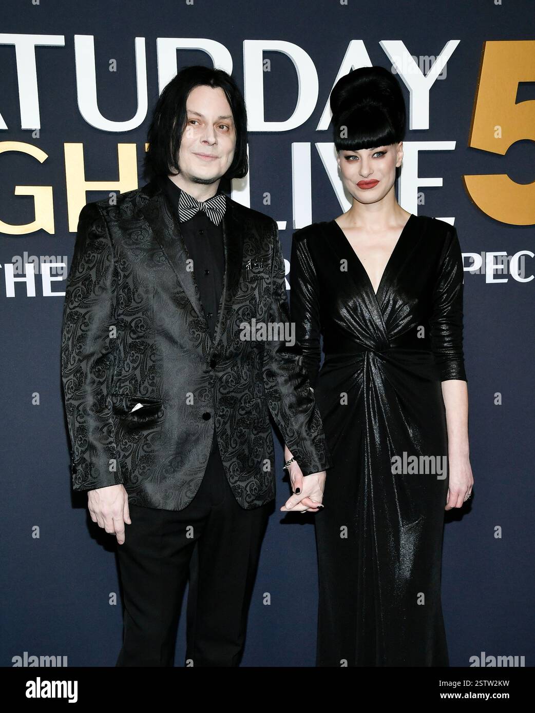 Jack White, left, and Olivia Jean attend the SNL50: The Anniversary
