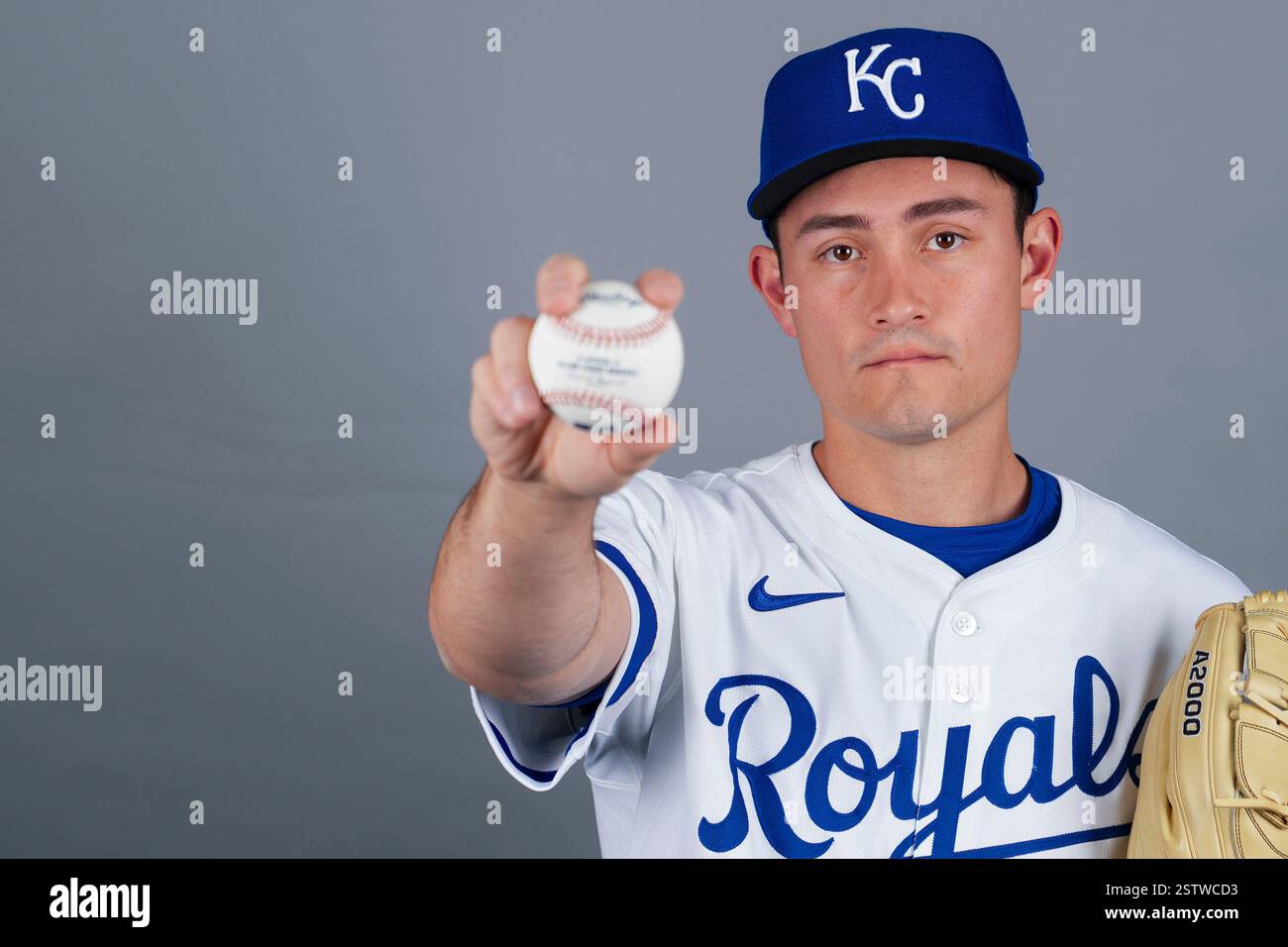 This is a 2025 photo of pitcher Anthony Simonelli of the Kansas City ...