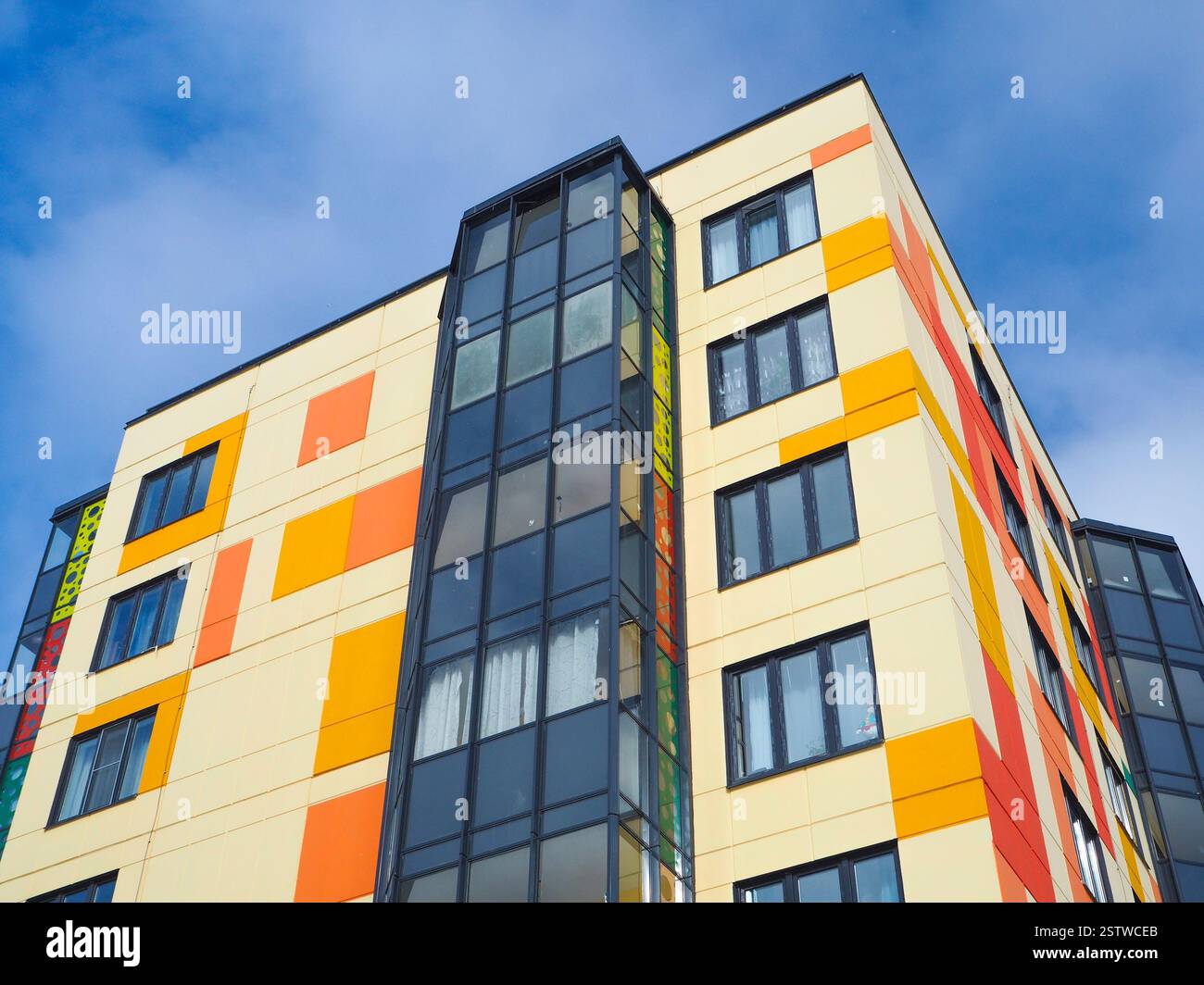 Apartment, apartments, architecture, beautiful, block, blue, building ...