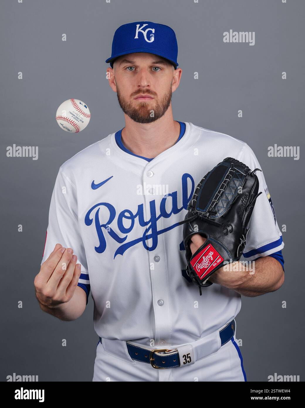 This is a 2025 photo of pitcher Chris Stratton of the Kansas City ...