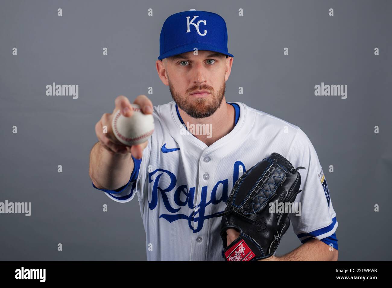 This is a 2025 photo of pitcher Chris Stratton of the Kansas City ...
